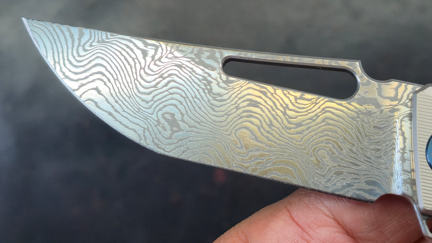 Sixleaf SL-31 Titanium / Carbon Fiber Insert RWL34+PMC27 Dimascus (NEW)