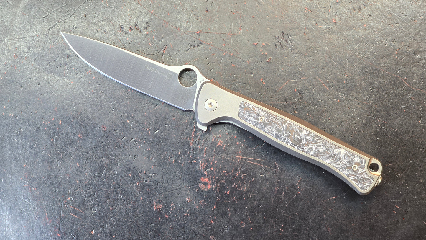 Spyderco Slym Integral Titanium/Carbon Fiber Handle M390 (NEW)