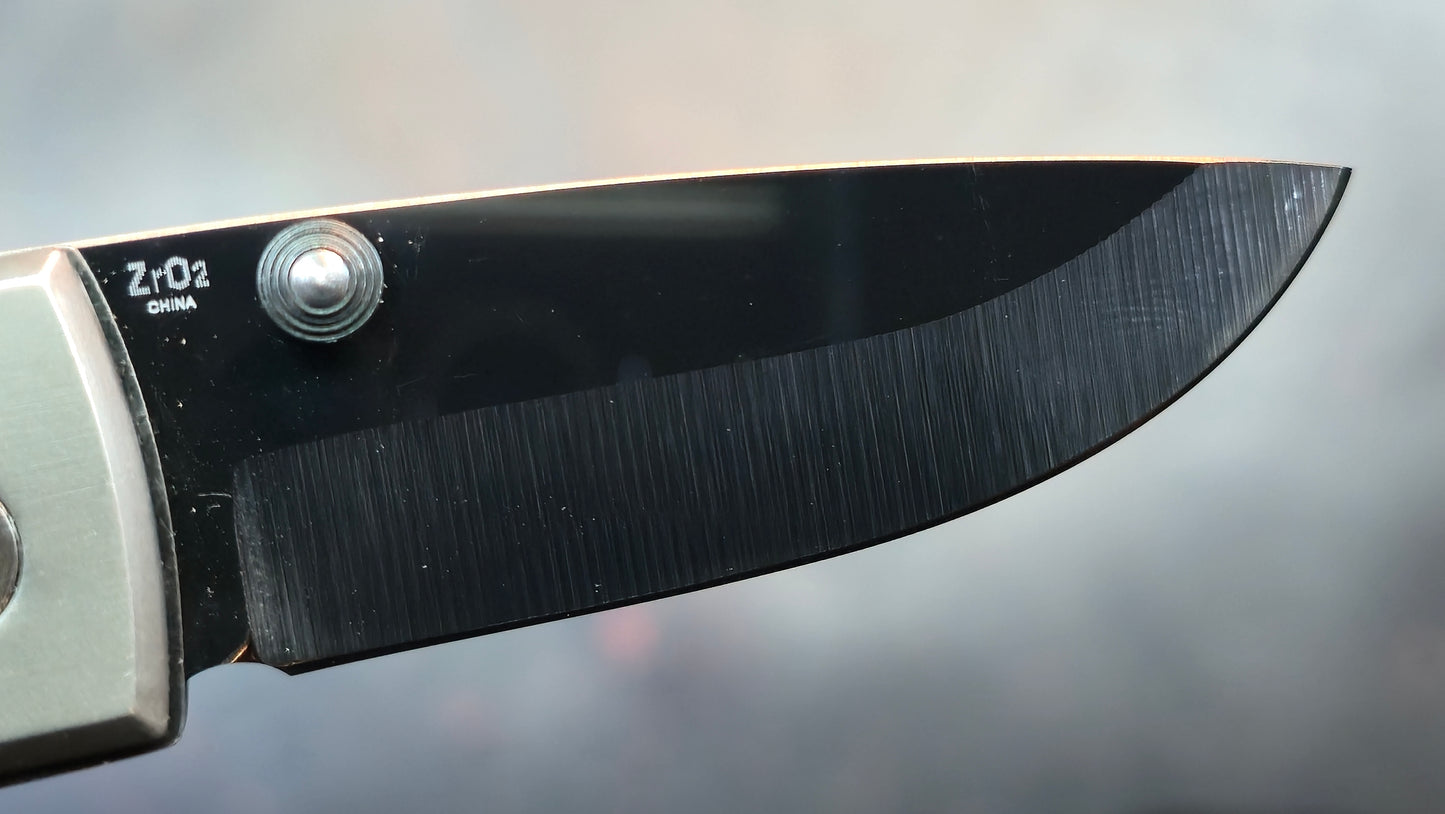 Frost Cutlery Jim Frost Signature Aluminum / Carbon Fiber Zr02 Ceramic/Zirconia Steel Blade (USED)