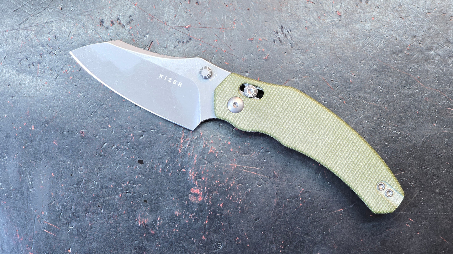 Kizer Bulldog Micarta Handle Nitro-V (NEW)