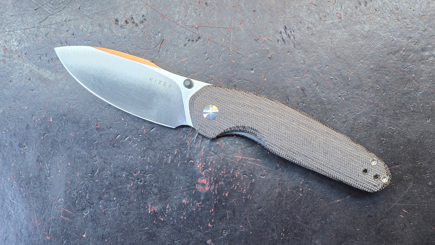 Kizer Meteora Black Micarta Handle Nitro-V (NEW)