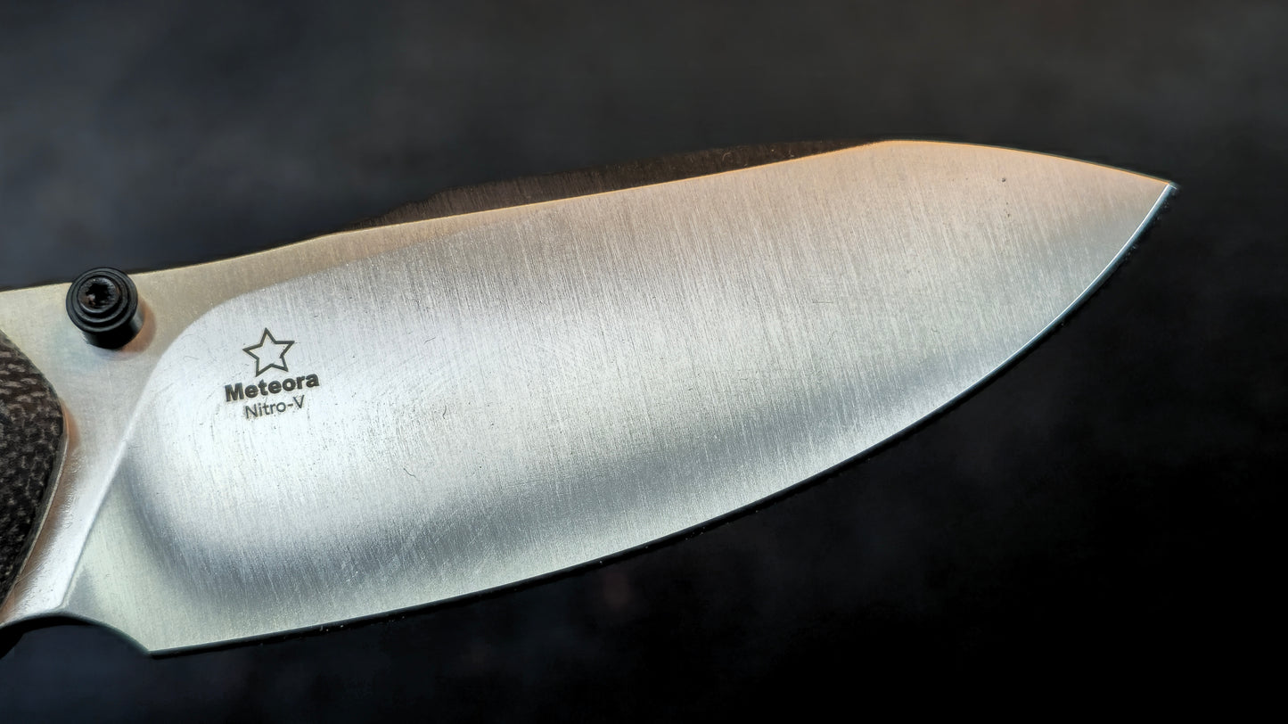 Kizer Meteora Black Micarta Handle Nitro-V (NEW)
