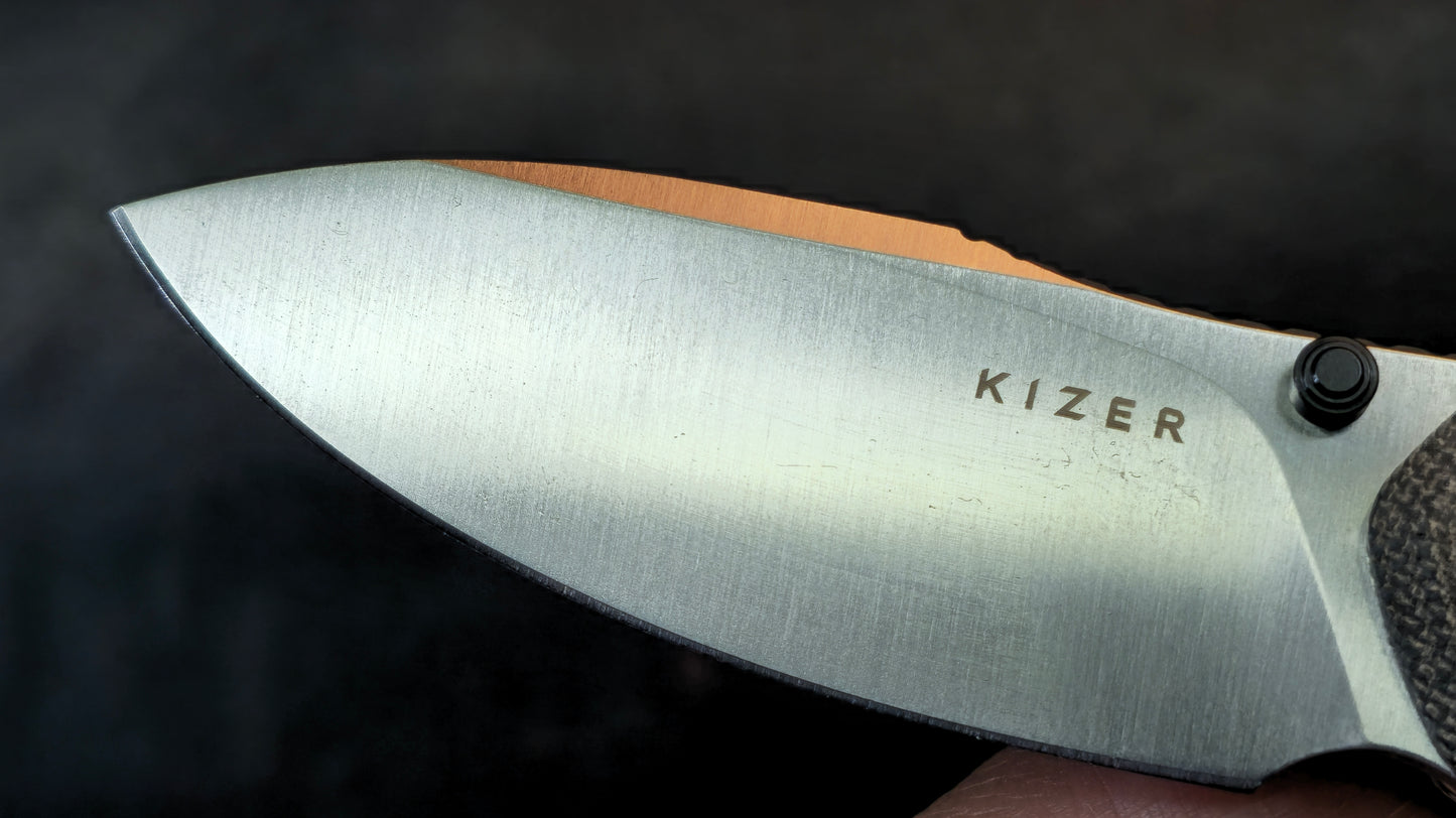 Kizer Meteora Black Micarta Handle Nitro-V (NEW)