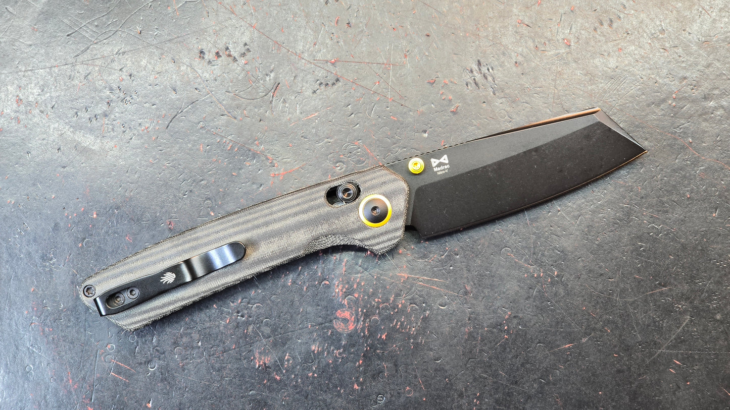 Kizer Madrac Black Micarta Handle Nitro-V (NEW)