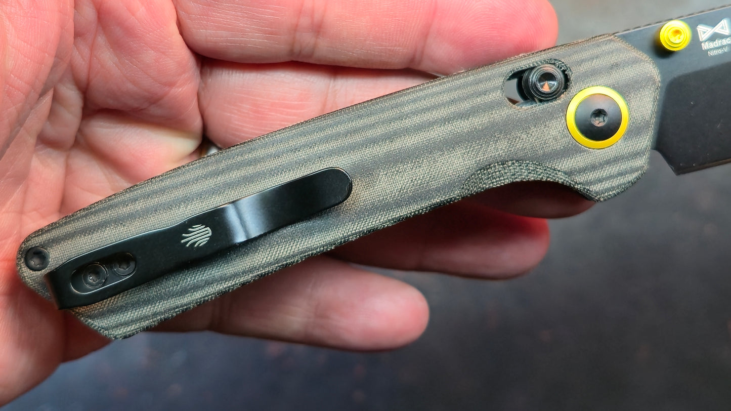 Kizer Madrac Black Micarta Handle Nitro-V (NEW)