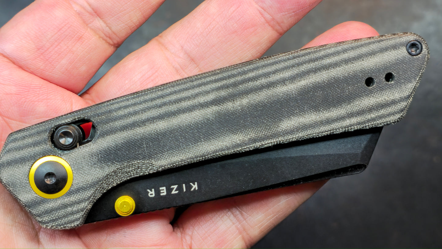 Kizer Madrac Black Micarta Handle Nitro-V (NEW)