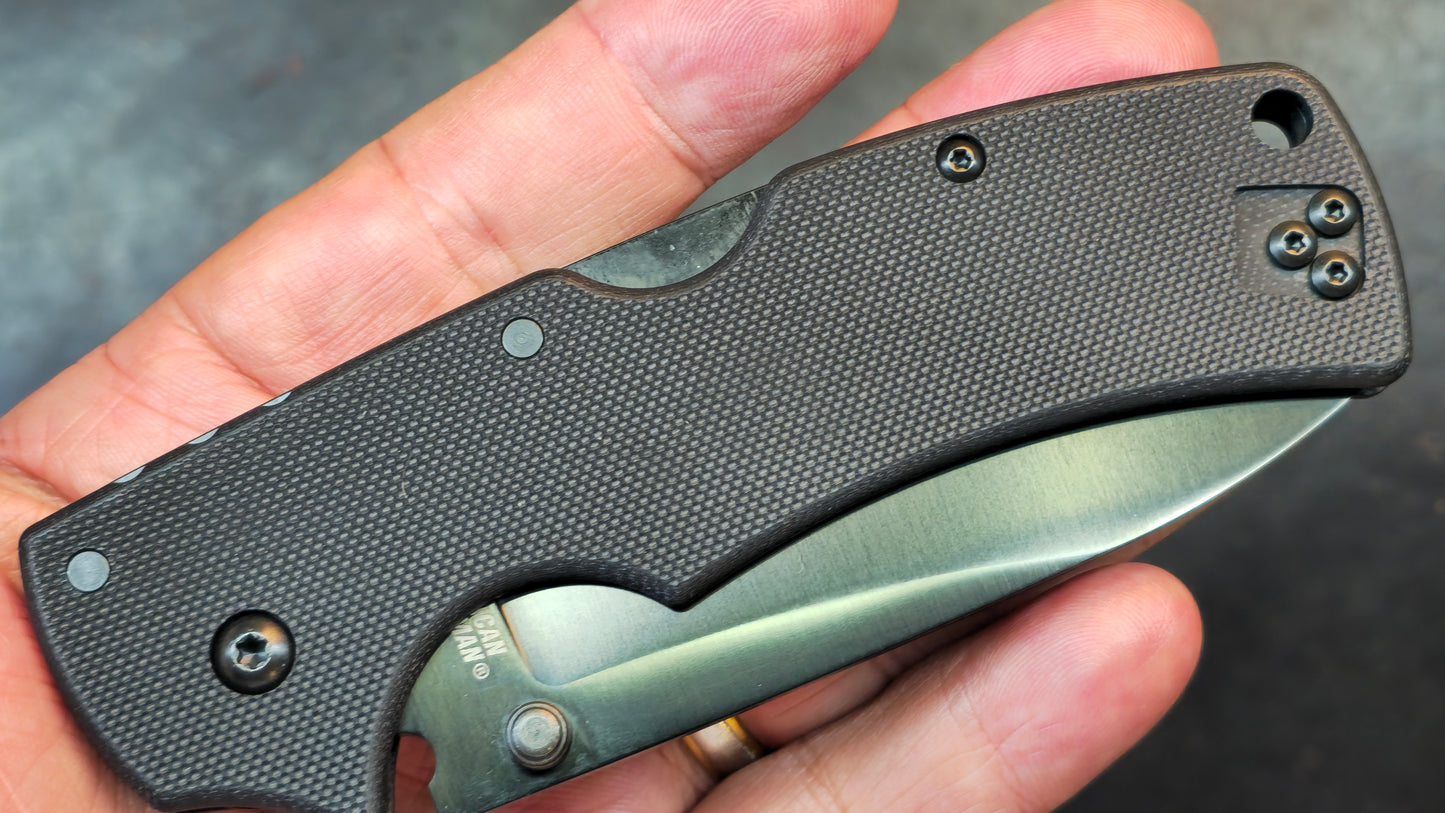 Cold Steel American Lawman 3.5" Drop Point CPM S35VN DLC Coat Blade G-10 Black (NEW)