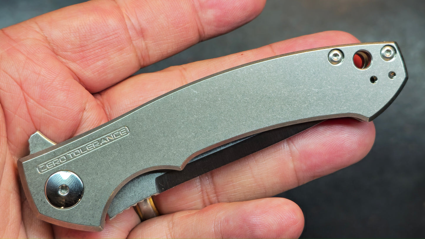 Zero Tolerance 0450 Sinkevich Flipper Titanium Handle S35VN (NEW)