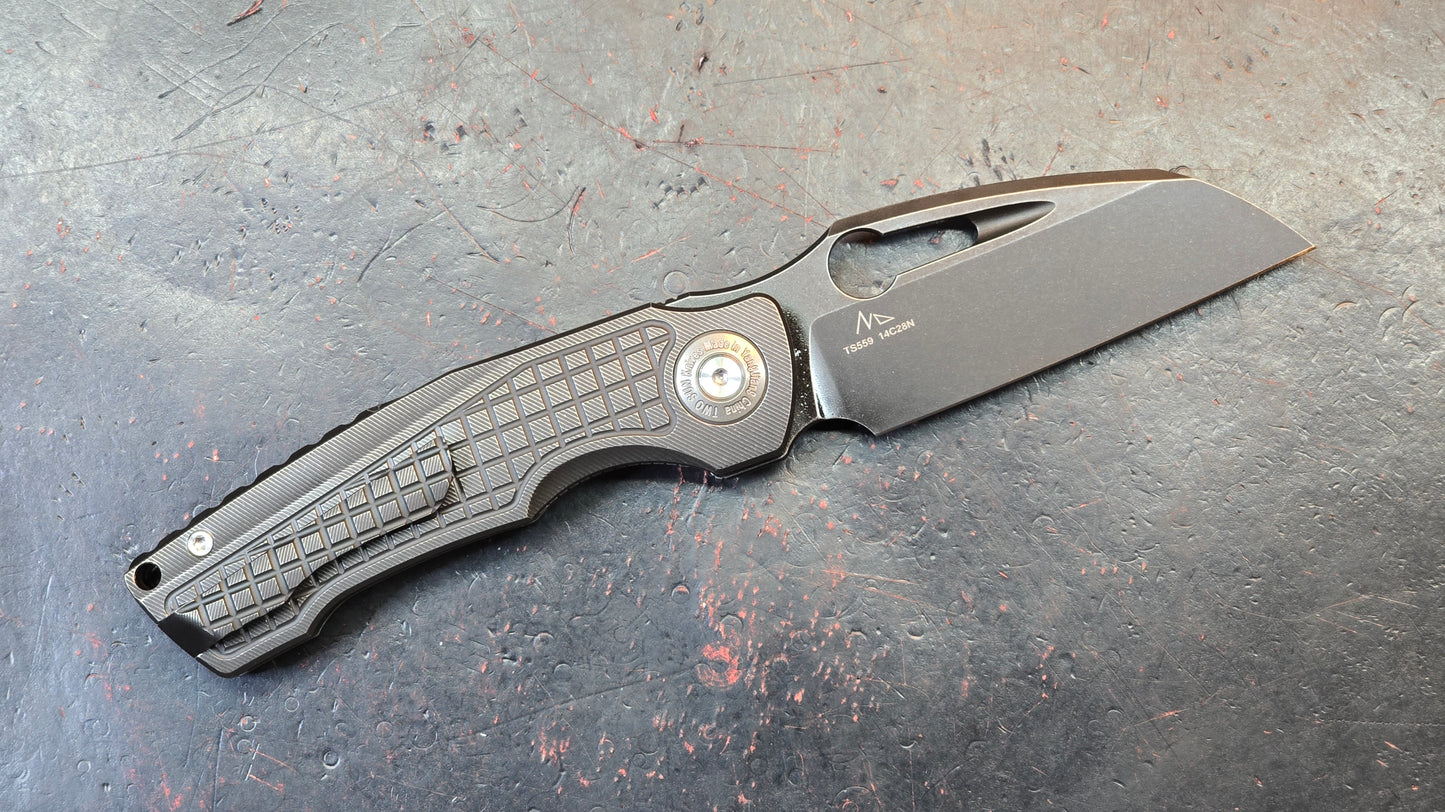 TwoSun TS559 Black Titanium Handle 14C28N Blade (NEW)