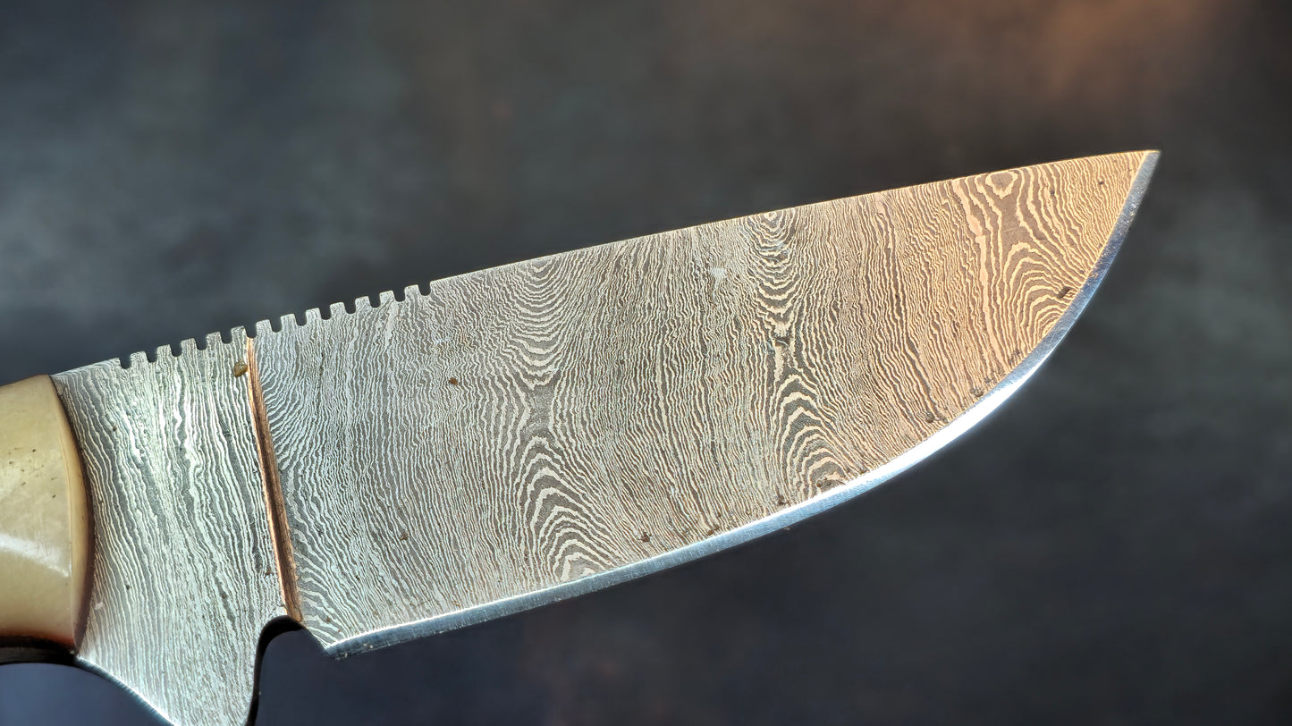 Knives Ranch 3183-B Bone Damascus (DISCOUNT APPLIED IN CART)