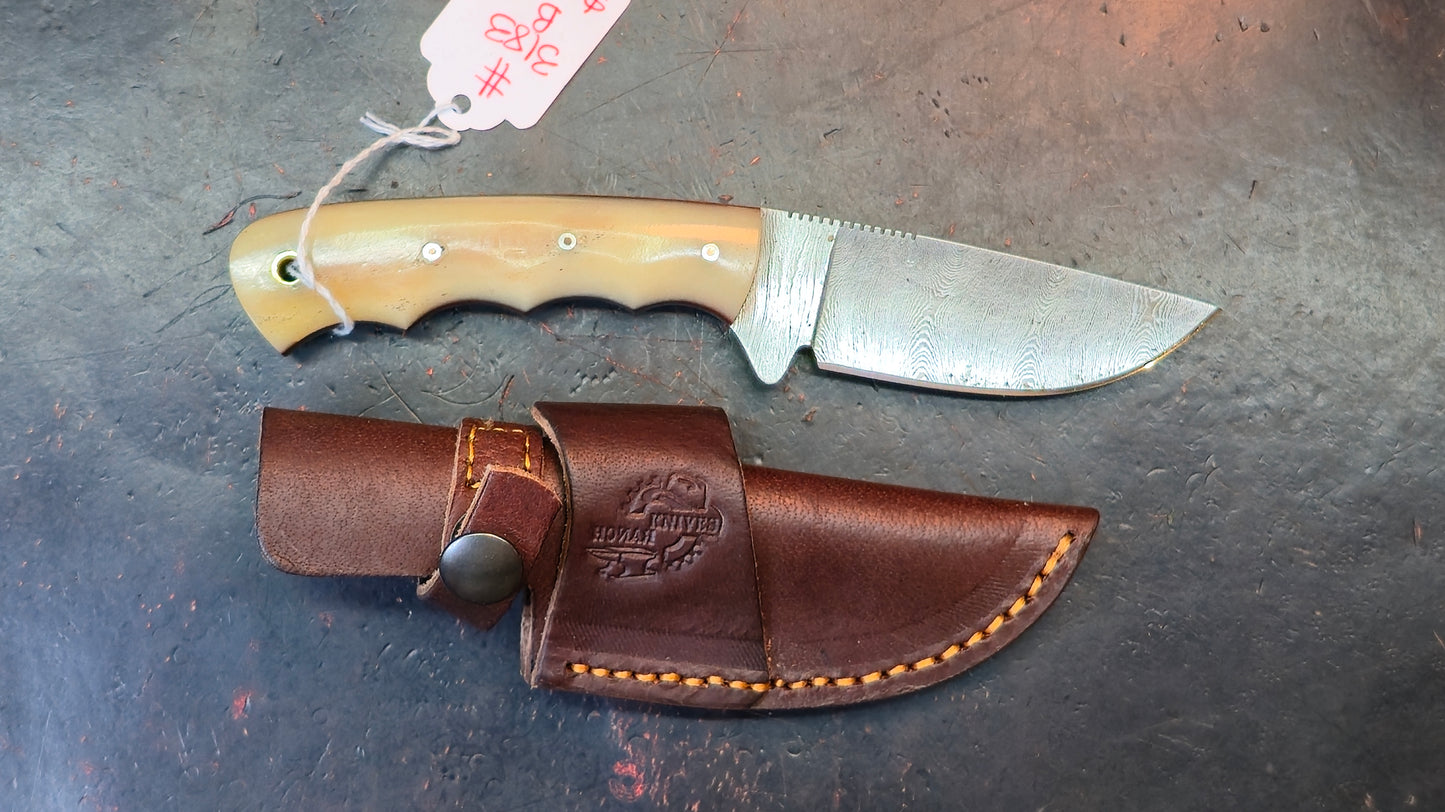 Knives Ranch 3183-B Bone Damascus (DISCOUNT APPLIED IN CART)