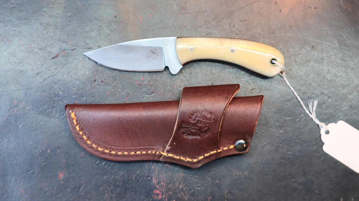 Knives Ranch 4404-B Bone Damascus (DISCOUNT APPLIED IN CART)