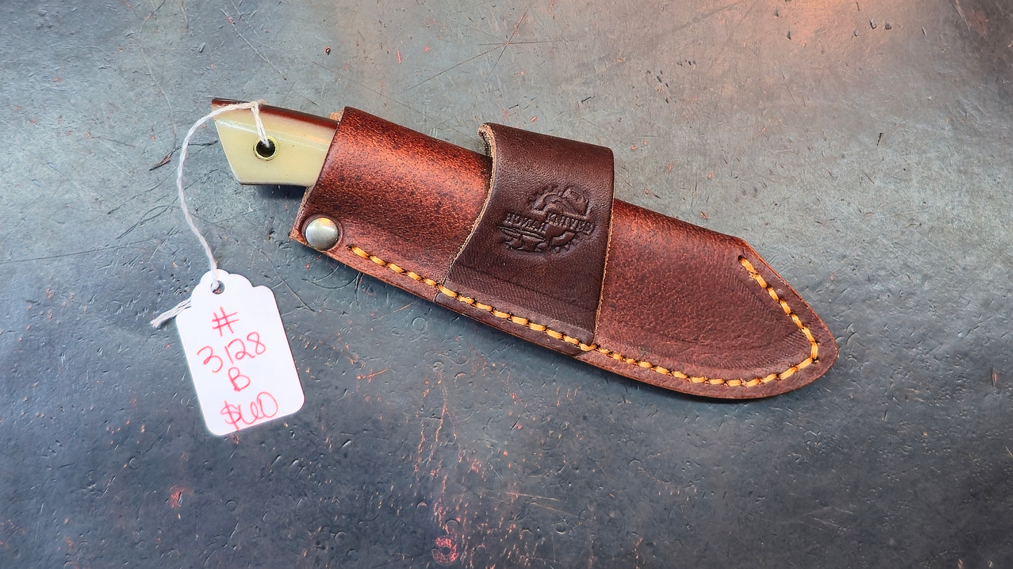 Knives Ranch 3128-B Bone Damascus (DISCOUNT APPLIED IN CART)