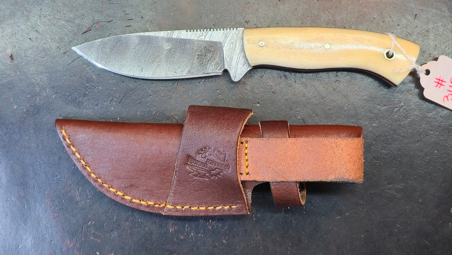 Knives Ranch 3110-B Bone Damascus (DISCOUNT APPLIED IN CART)