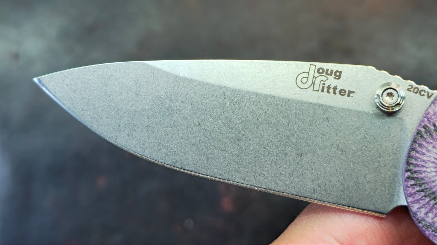 Doug Ritter RSK® Mk1-G2 - G-Mascus® Purple G-10 Handle CPM 20CV (USED)