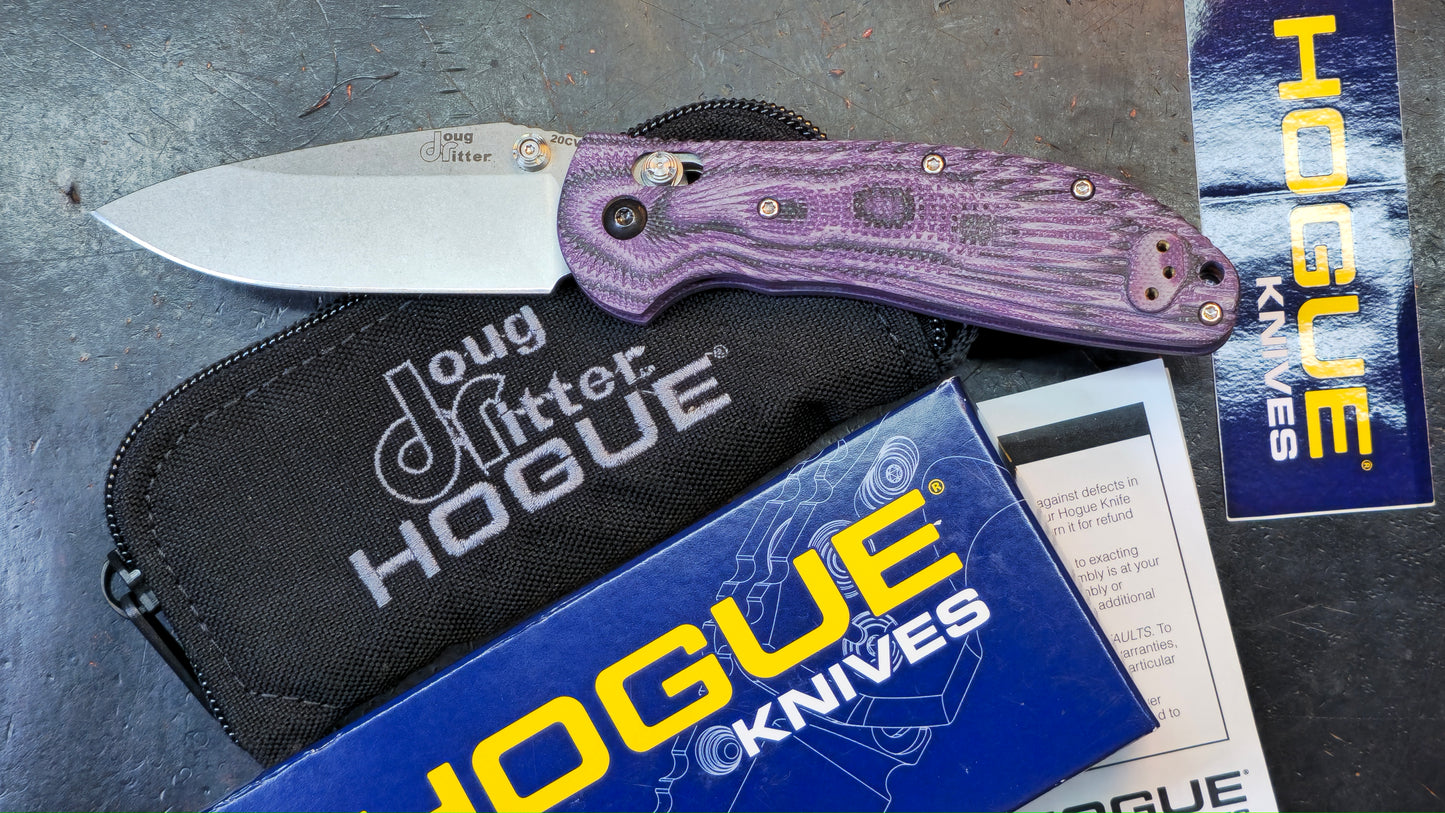Doug Ritter RSK® Mk1-G2 - G-Mascus® Purple G-10 Handle CPM 20CV (USED)