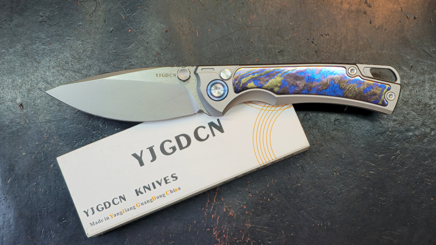 YJGDCN YJ2526 Titanium Timascus M390