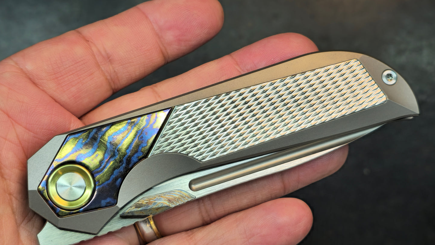 Sixleaf SL-84 Titanium Timascus M390