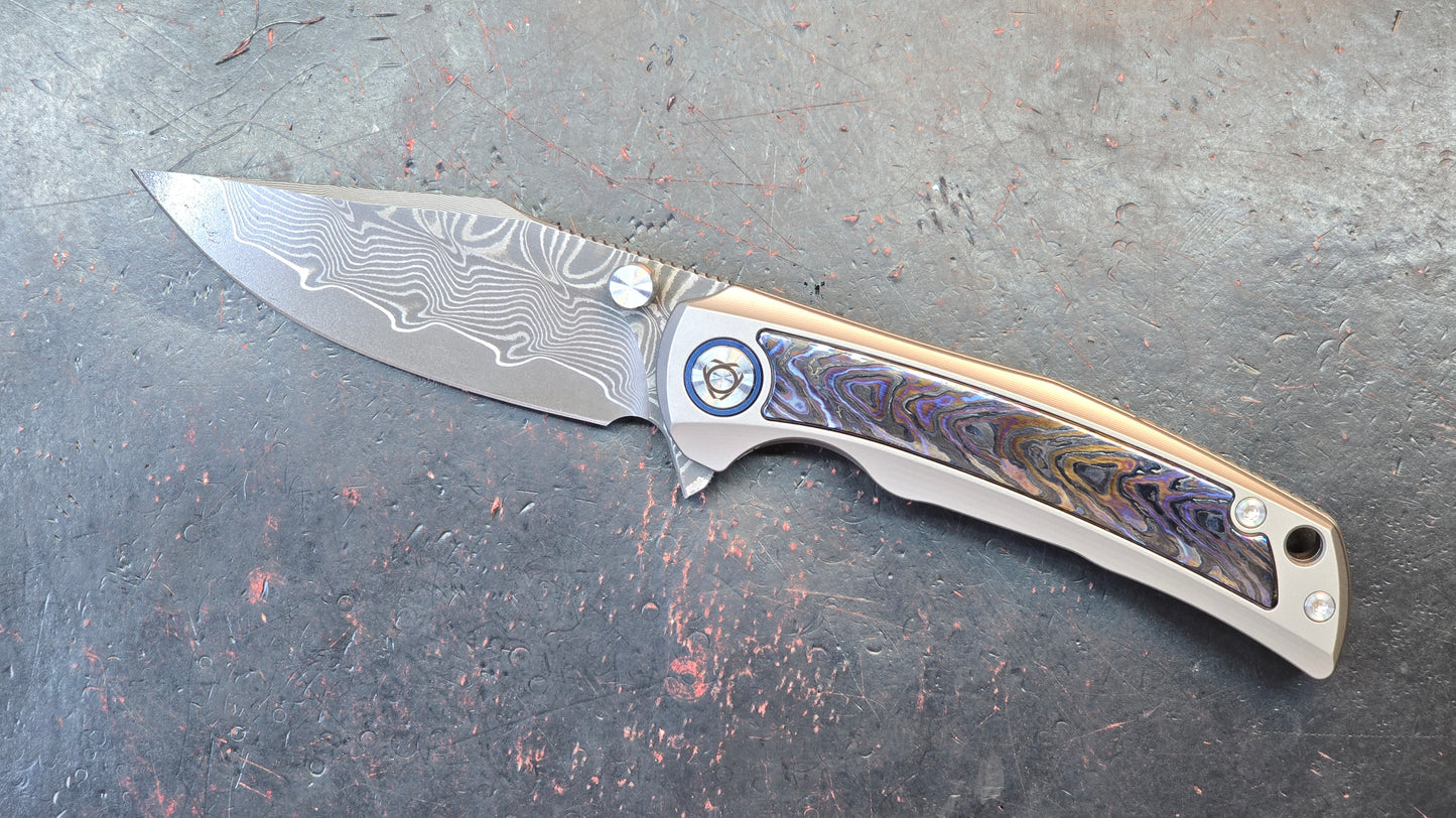 SixLeaf Folding SL-85-TI+Zirconium Titanium+Zirconium Handle RWL34+PMC27