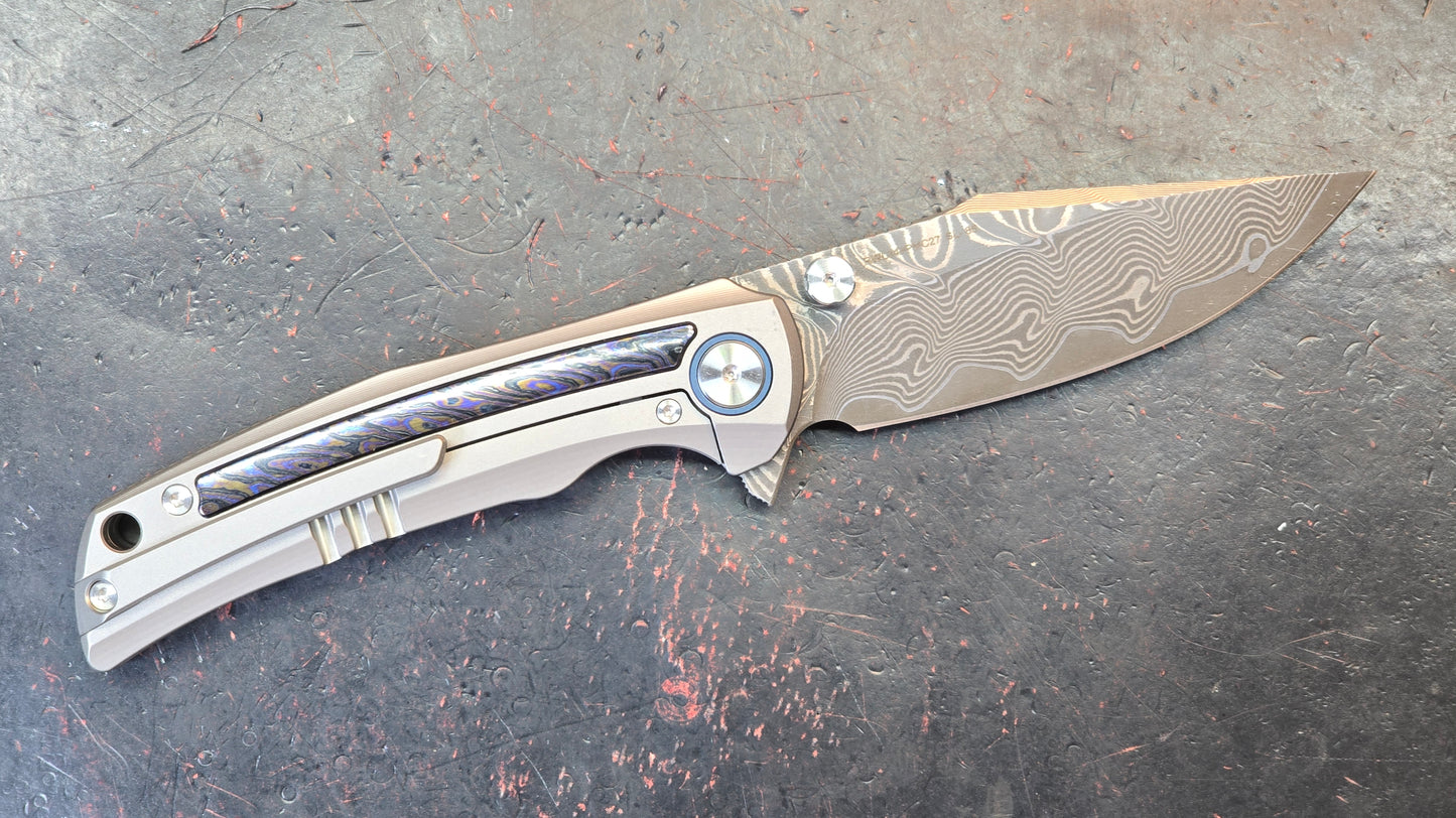 SixLeaf Folding SL-85-TI+Zirconium Titanium+Zirconium Handle RWL34+PMC27