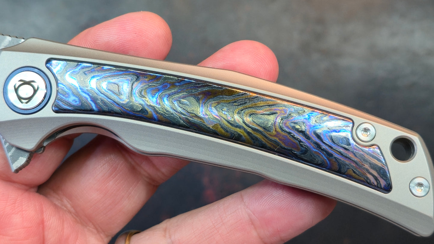 SixLeaf Folding SL-85-TI+Zirconium Titanium+Zirconium Handle RWL34+PMC27