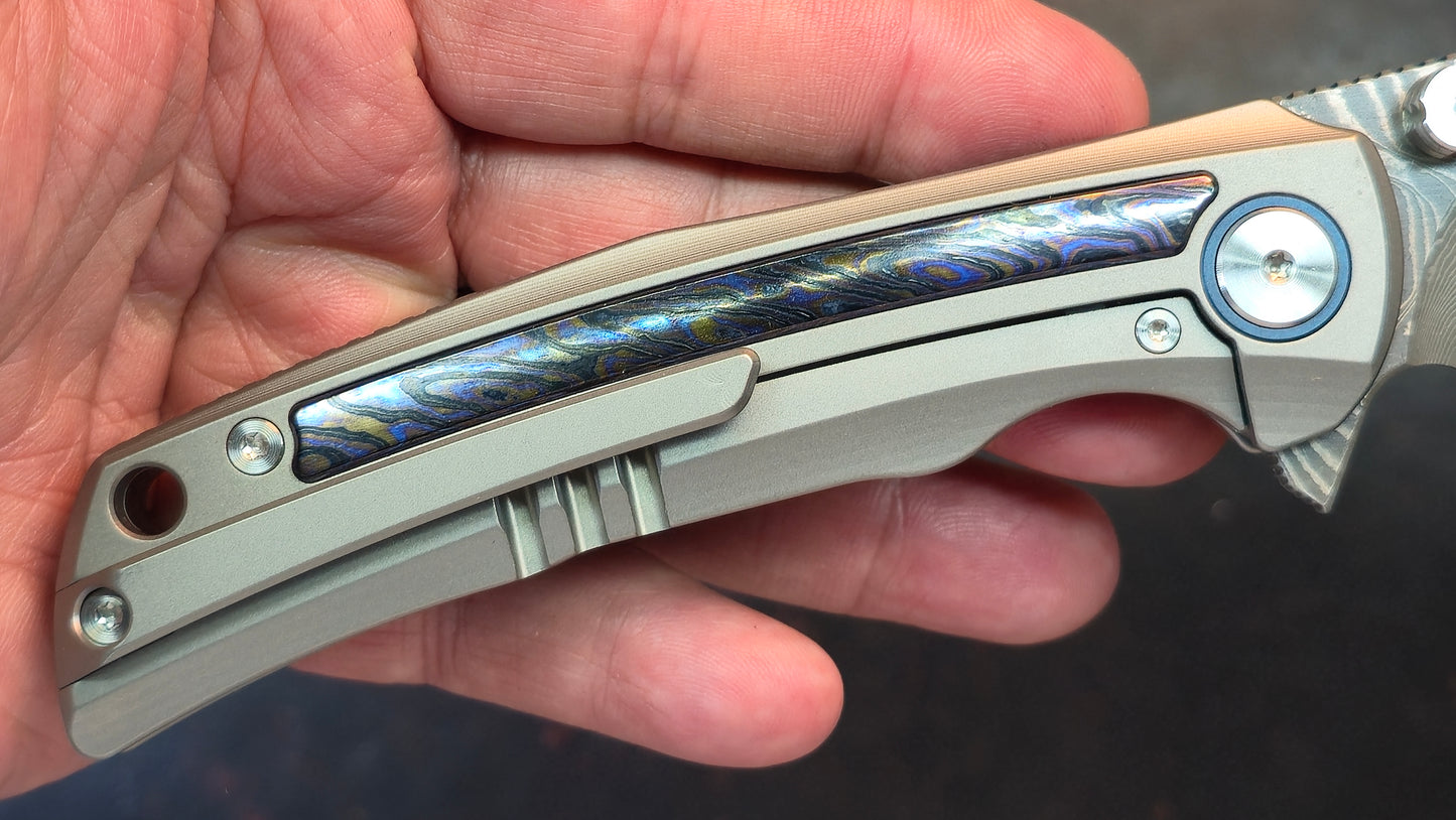 SixLeaf Folding SL-85-TI+Zirconium Titanium+Zirconium Handle RWL34+PMC27