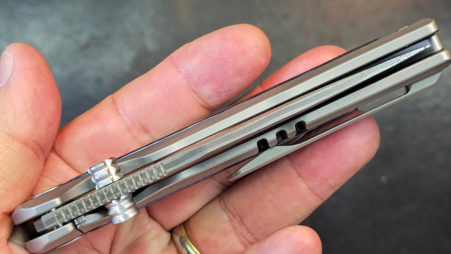 SixLeaf Folding SL-85-TI+Zirconium Titanium+Zirconium Handle RWL34+PMC27