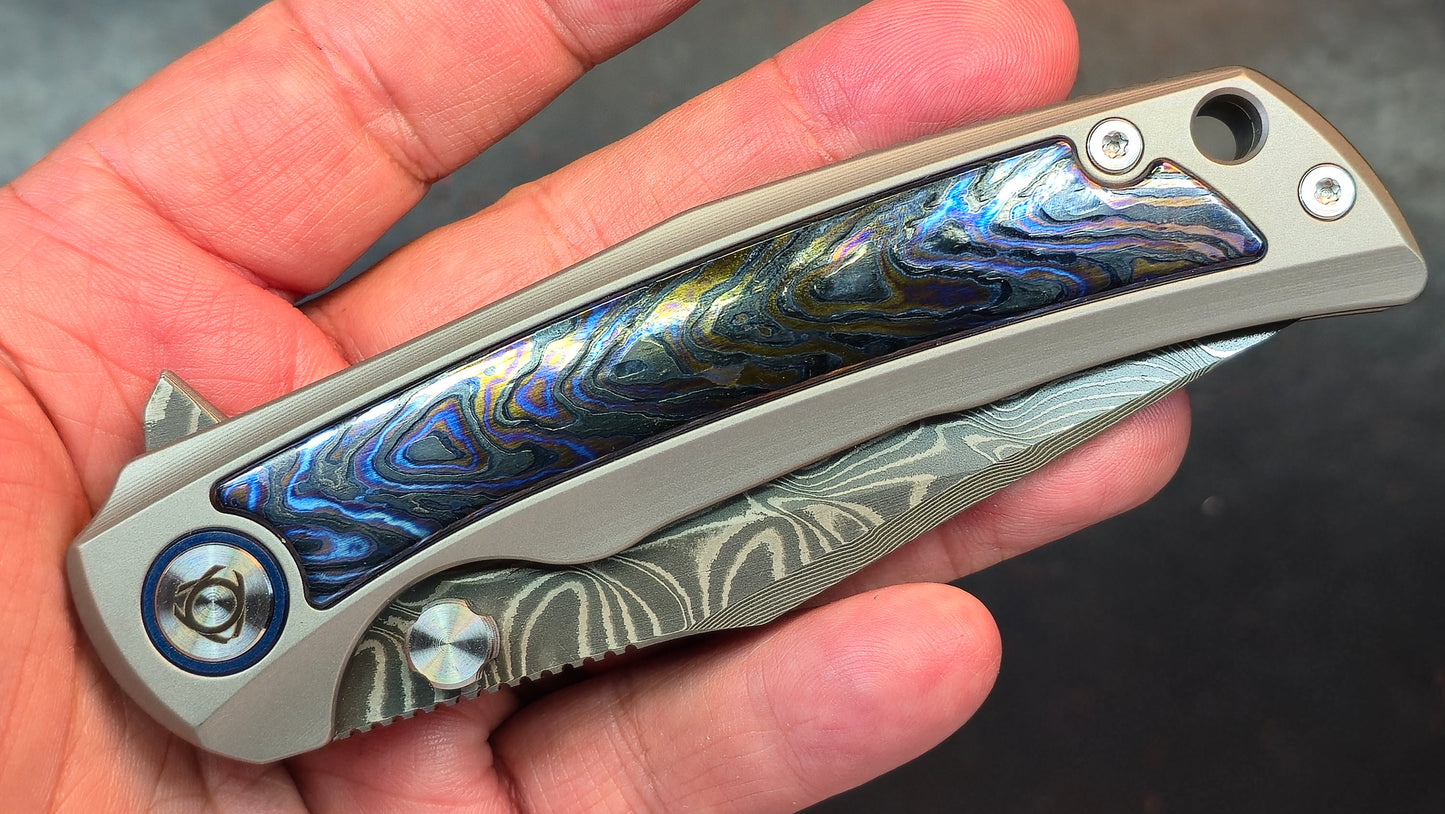 SixLeaf Folding SL-85-TI+Zirconium Titanium+Zirconium Handle RWL34+PMC27