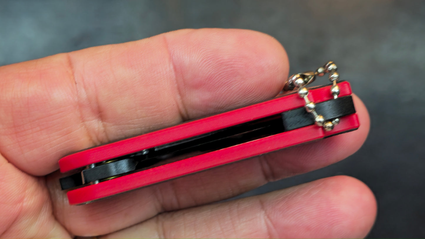 SixLeaf SL-75B-Black Micro Mini Folding Knife G10 Handle D2 Blade