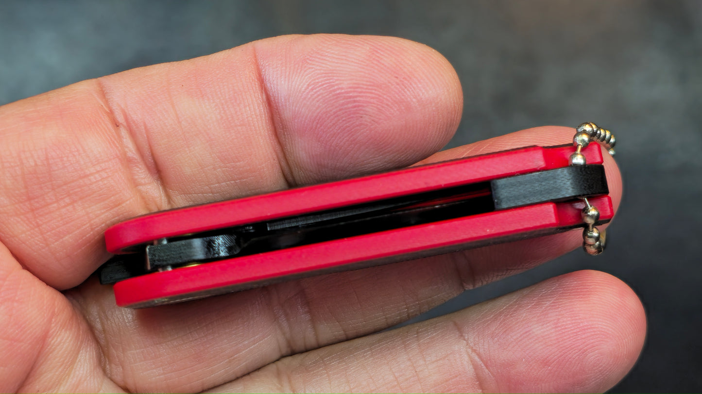 SixLeaf SL-75A-Black Micro Mini Folding Knife G10 Handle D2 Blade