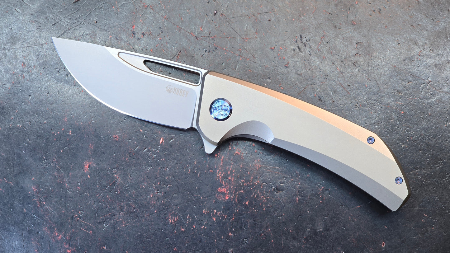 KUBEY Hyperion Titanium CPM S35VN (NEW)