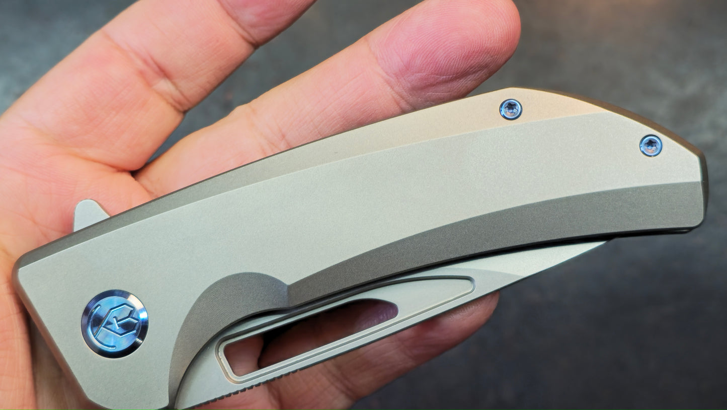 KUBEY Hyperion Titanium CPM S35VN (NEW)