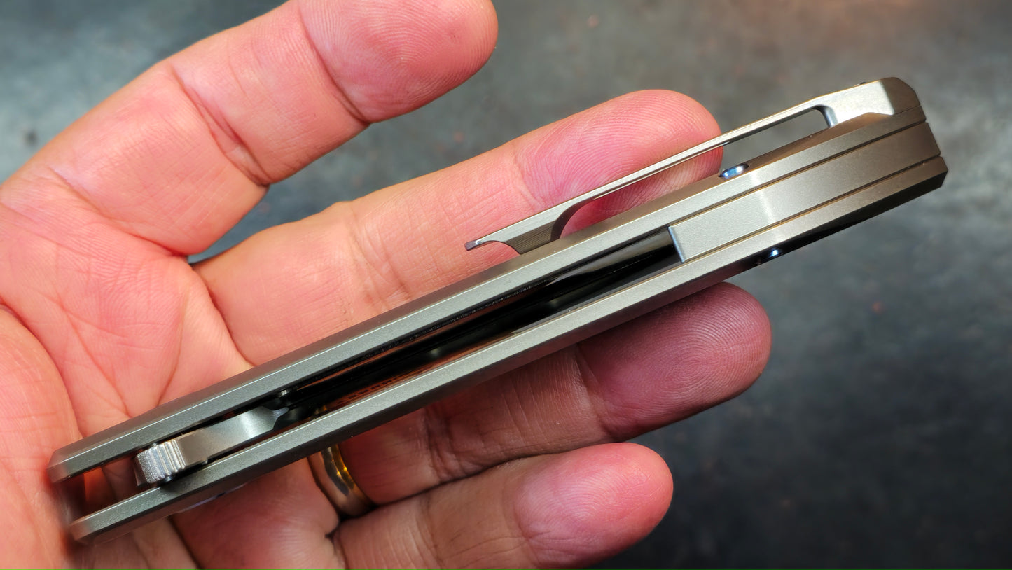 KUBEY Hyperion Titanium CPM S35VN (NEW)