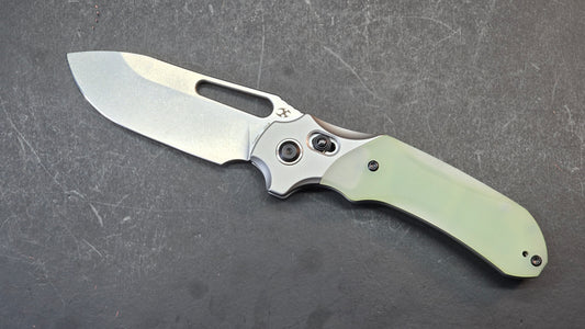 Kansept Quasar Black / Jade G10 Handle Dark Rose Gold 154CM (NEW)