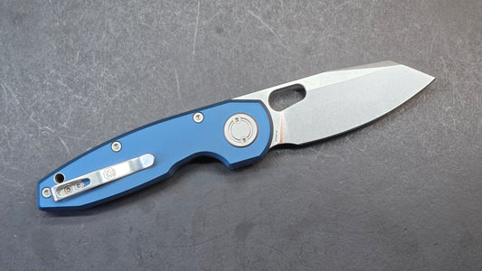 Vosteed Ankylo Vanchor Lock Blue Aluminum Handle Elmax