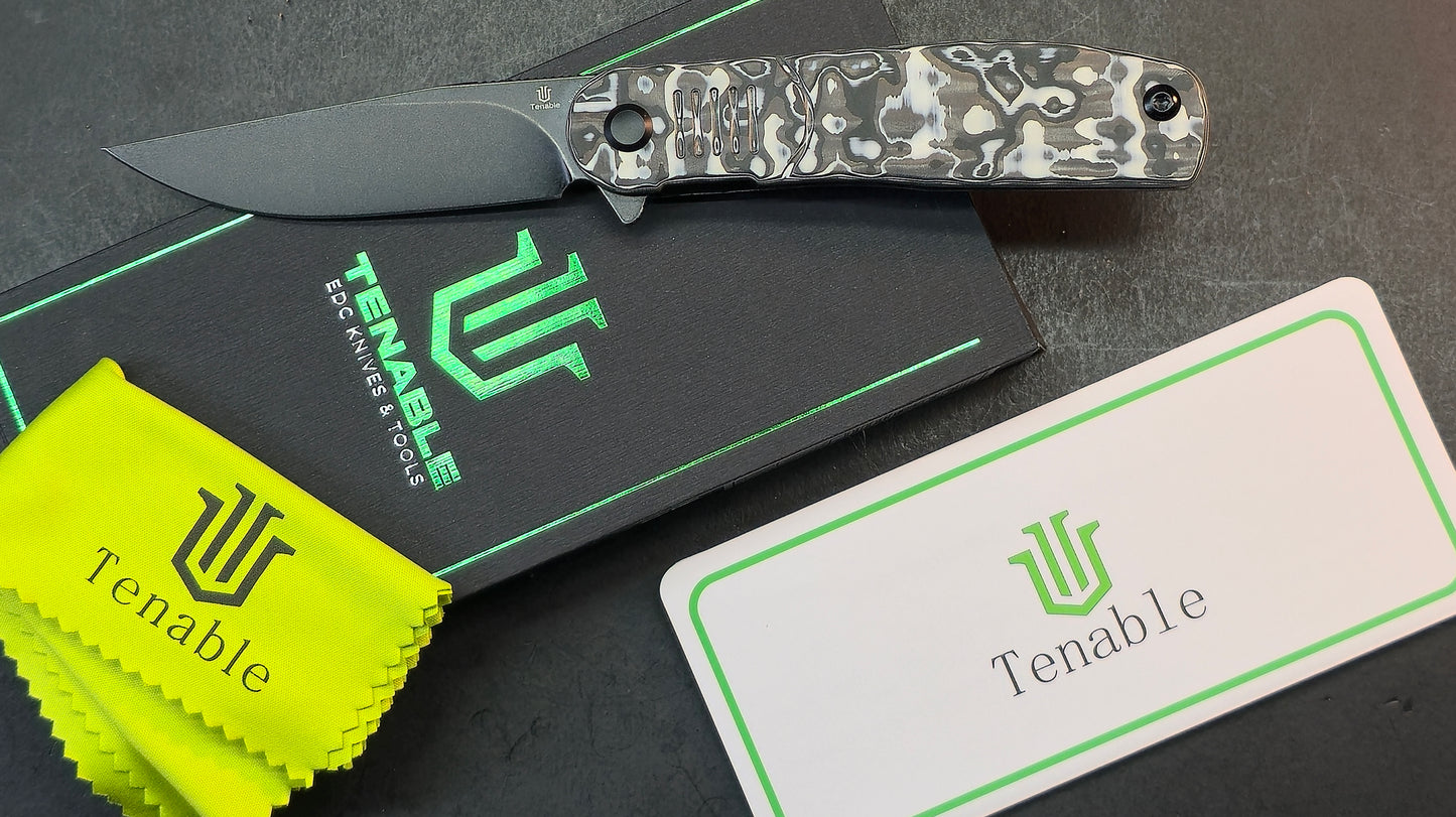 Tenable Einar Black/White Carbon Fiber Handle Nitro-V