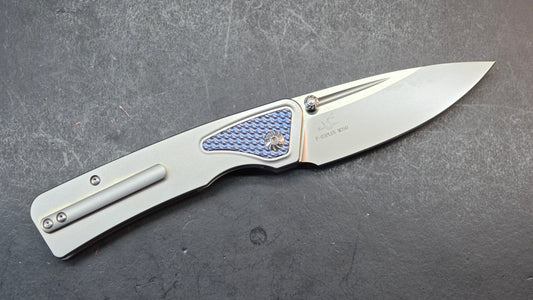 Forest Elf F-03Plus Rattle Snake Design Titanium M390