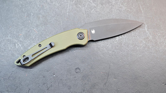 Kubey KU333C Leaf G10 AUS-10 Spear Point