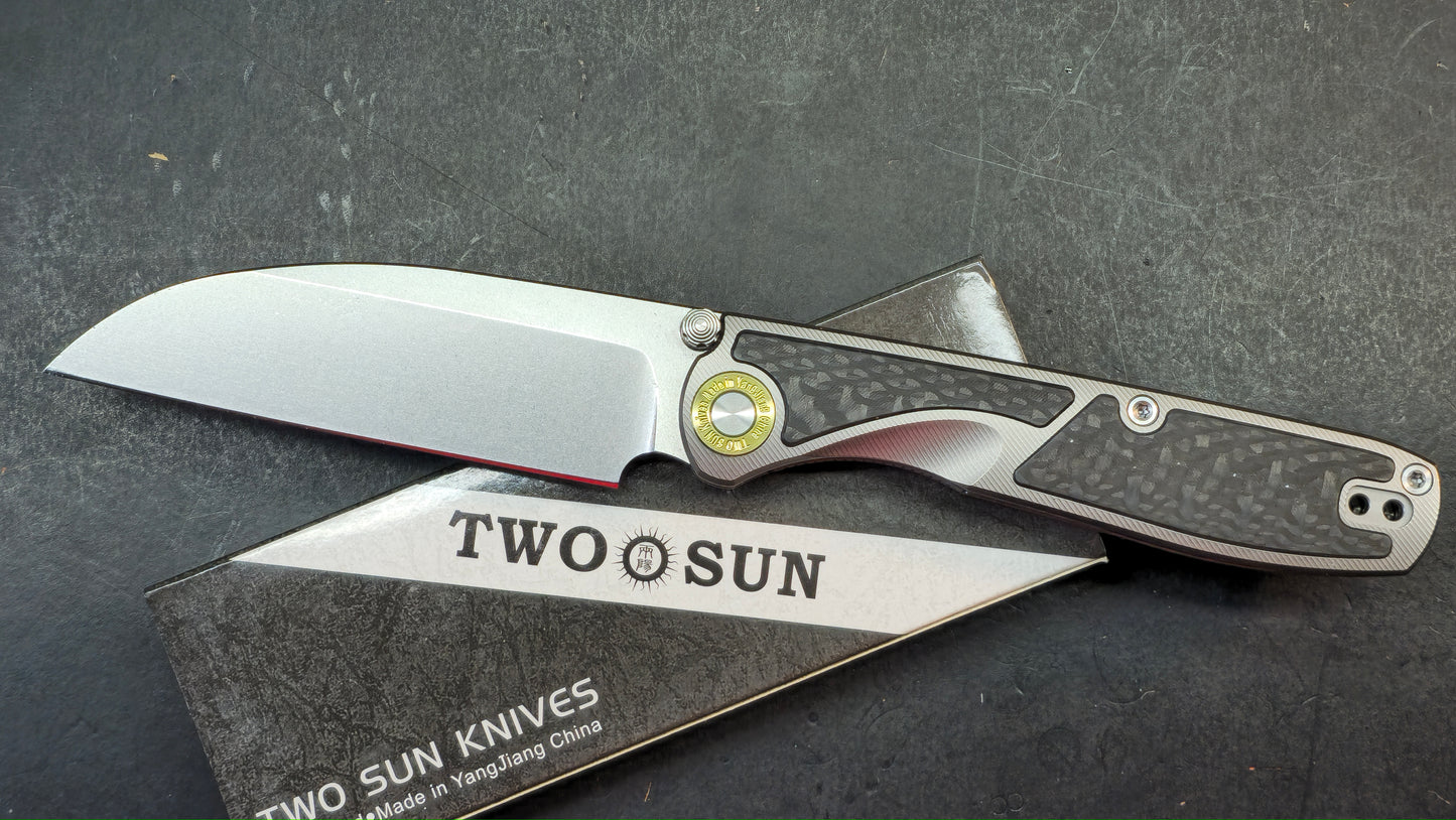 TwoSun TS577 Titanium/Carbon Fiber Handle K110