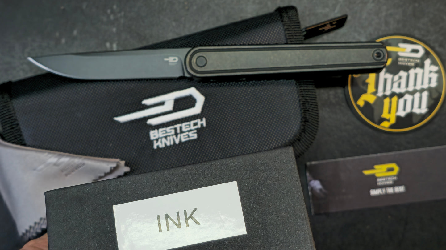 BESTECH INK BT2502D Black Titanium Handle 3.13'' MagnaCut Blade