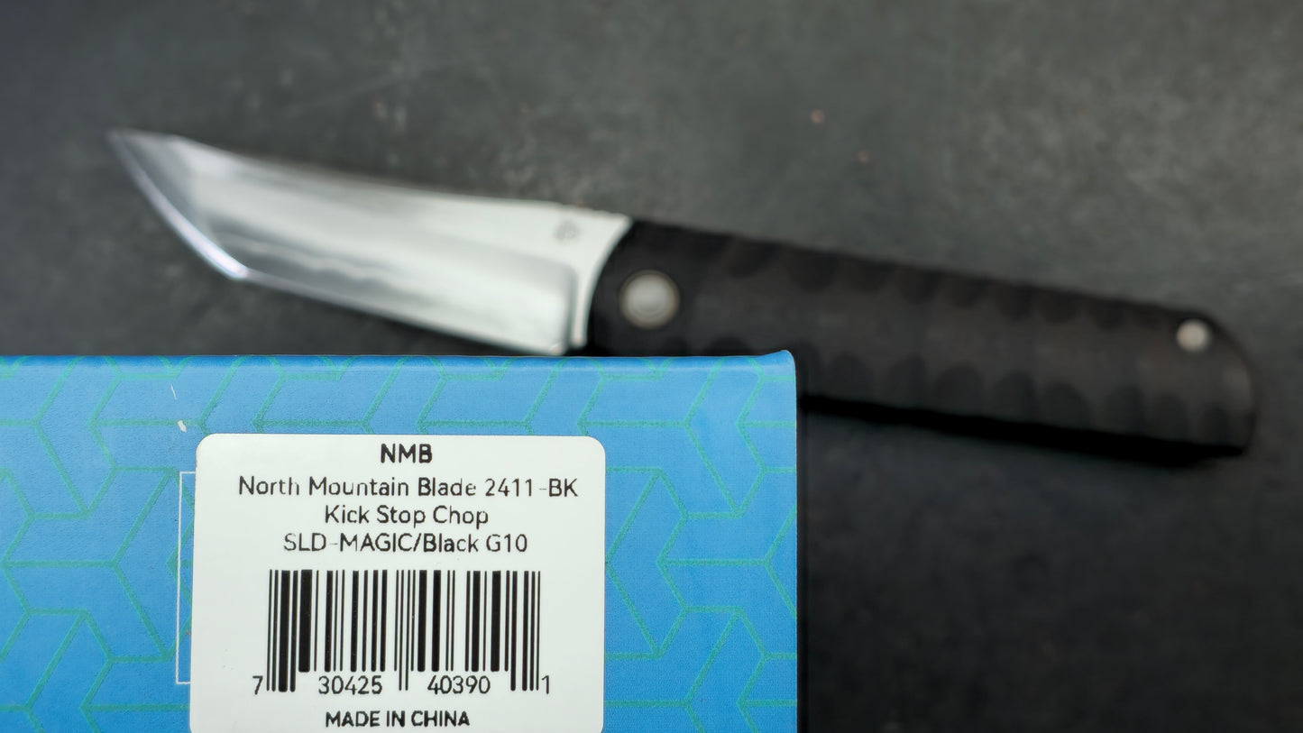 North Mountain Kickstop Chop Black G10 Handle SLD-Magic Tanto)