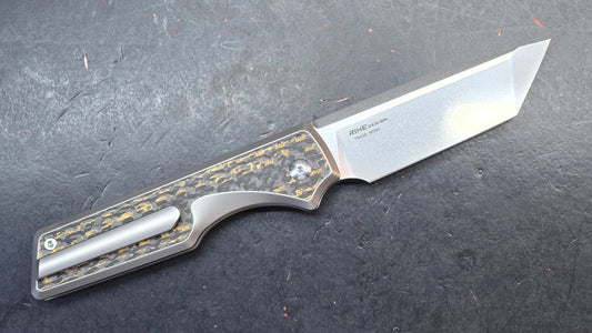 TwoSun TS436 Black/Yellow Titanium/Carbon Fiber Handle M390