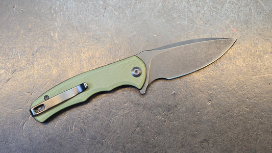Civivi Mini Praxis Folding Knife Green G10 Handle D2