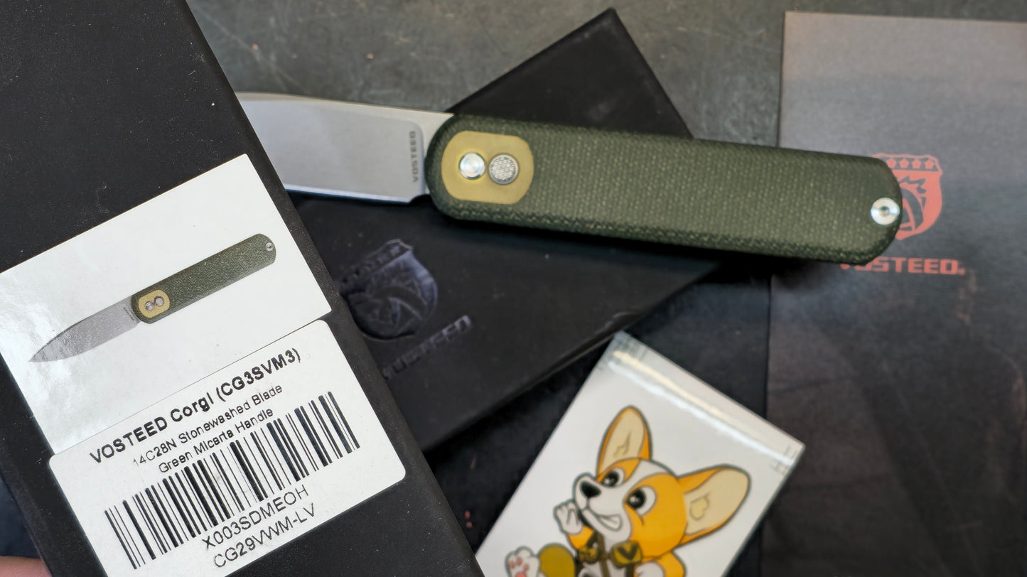 Vosteed Corgi Micarta 14C28N (Discount in Cart)