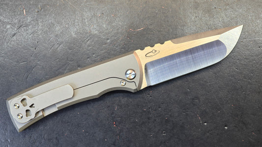 Chaves Redencion 229 Kickstop Drop Point Knife Titanium M390 (Discount in cart)