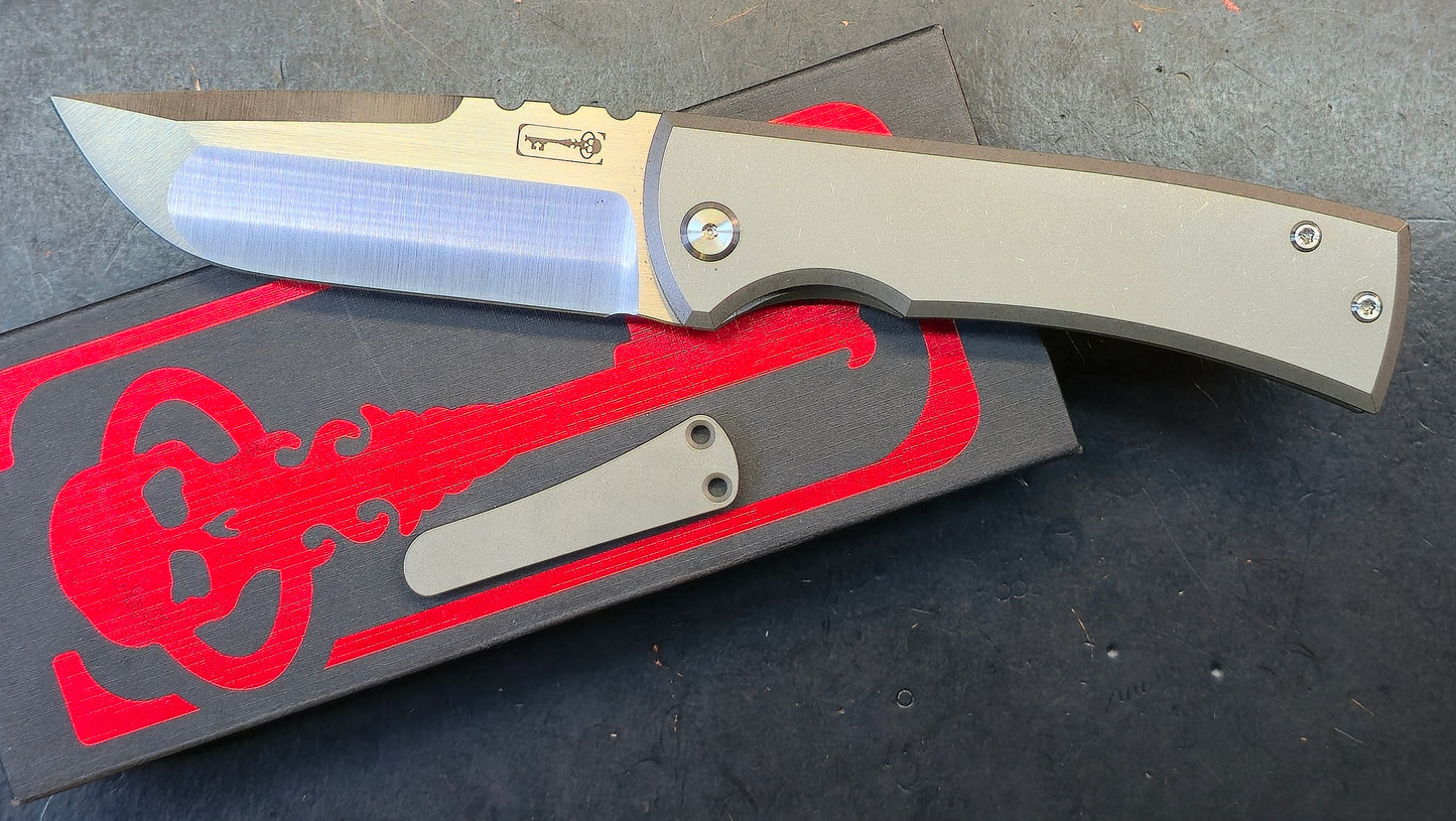 Chaves Redencion 229 Kickstop Drop Point Knife Titanium M390 (Discount in cart)
