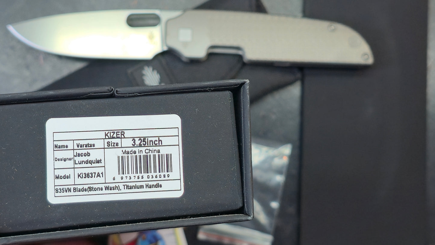 Kizer Varatas Titanium S35VN