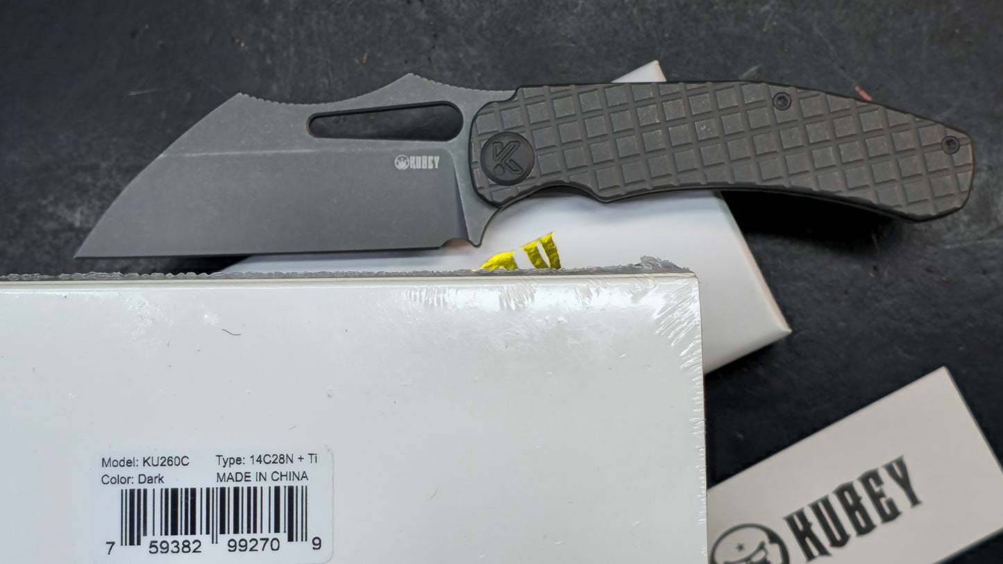 Kubey Sylow Darkblast Titanium Handle 14C28N