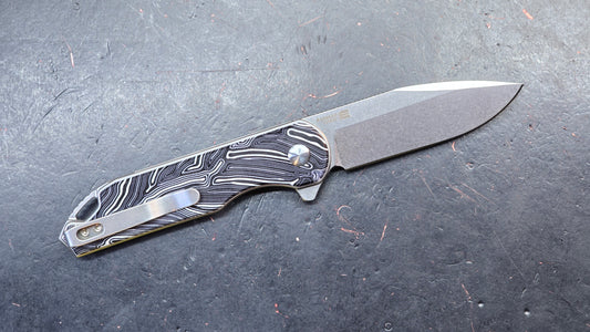 Kizer Assassin Dimascus G10 154CM