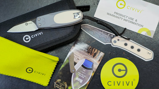 Civivi Purr Purple/Gray G10 Handle Nitro-V
